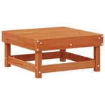 vidaXL Repose-pieds de jardin Pin massif Brun Ciré