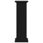 vidaXL Support de Plante Chêne noir 33 x 33 x 100 cm Bois d'ingénierie