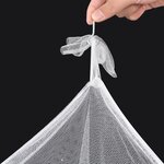 vidaXL Moustiquaire de lit carré 3 ouvertures 2 Pièces