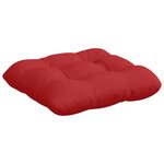 vidaXL Coussins de siège 4 Pièces Rouge 45 x 45 x 12 cm tissu