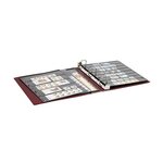 Reliure luxe Uniplate Lindner bordeaux.