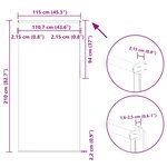 vidaXL Store enrouleur occultant jaune largeur du tissu 110 7 cm