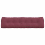 vidaXL Coussin de Dos Bordeaux 180 x 24 x 50 cm tissu