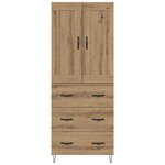 vidaXL Haut Armoire avec tiroir Chêne artisanal 69 5 x 34 x 180 cm