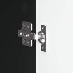 vidaXL Meuble TV Noir 99 x 34 5 x 50 cm Bois d'ingénierie