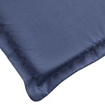 vidaXL Coussin de chaise de terrasse bleu marine tissu oxford