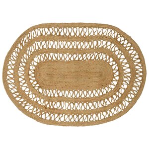 vidaXL Tapis de surface Naturel 100 x 152 cm Jute