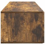 vidaXL Meuble TV mural Chêne fumé 98 x 41 x 30 cm Bois d'ingénierie