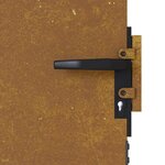 vidaXL Portail de jardin 85x125 cm acier corten