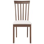 vidaXL Chaises à manger coussins 2 Pièces marron bois massif caoutchouc