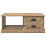 vidaXL Table basse Chêne artisanal 90 x 50 x 35 cm Bois d'ingénierie