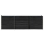 vidaXL Lit surélevé de jardin Acier galvanisé 240x40x77 cm Anthracite