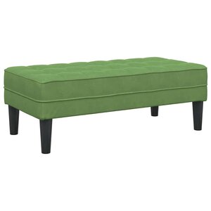 vidaXL banc Vert clair 113 x 57 x 39 cm Velours