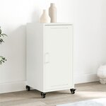 vidaXL Buffet blanc 36x39x72 cm acier laminé à froid