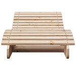 vidaXL Chaises longues lot de 2 205x60x31 5cm bois massif de pin