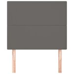 vidaXL Tête de lit Gris 100x5x118/128 cm Similicuir