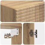vidaXL Armoire Murale 33 x 34 5 x 90 cm Bois d'ingénierie