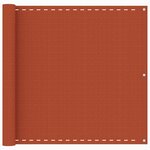 vidaXL Écran de balcon Orange 90x500 cm PEHD