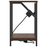 vidaXL Cabinet de chevet Chêne marron 38 x 30 x 48 cm