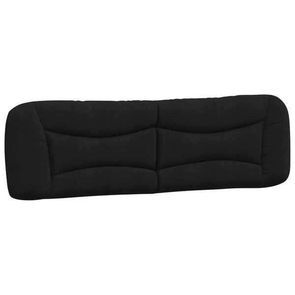 vidaXL Coussin de tête de lit Hvar noir 193 cm similicuir