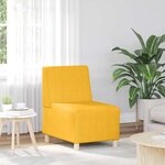 vidaXL Unité de Sofa Modulaire Sans Accoudoirs Jaune clair