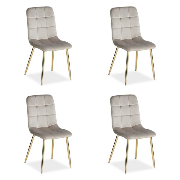 Lot 4 chaises oeuf - crème