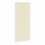 vidaXL Store plissé crème 95x200 cm largeur du tissu 94 4 cm polyester
