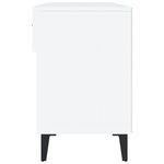 vidaXL Armoire à chaussure Blanc brillant 102x35x55 cm Bois ingénierie