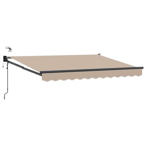 vidaXL Auvent rétractable électrique Beige 3 x 2 5 m