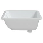 vidaXL Évier de salle de bain blanc 60x40x21cm rectangulaire céramique