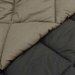 vidaXL Duvet d'hiver Gris clair et anthracite 200 x 135 cm Microfibre