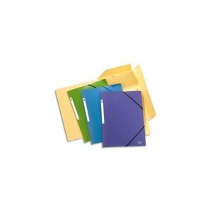 Lot de 20 Chemises 3 rabats élastiques Memphis PP 24x32 Assortie Style ELBA