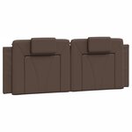 vidaXL Cadre de lit avec tête de lit Marron 140x200 cm Similicuir