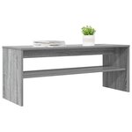 vidaXL Meuble TV Gris Sonoma 100 x 35 x 40 cm Bois d'ingénierie