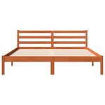 vidaXL Cadre de lit sans matelas cire marron 180x200cm bois pin massif