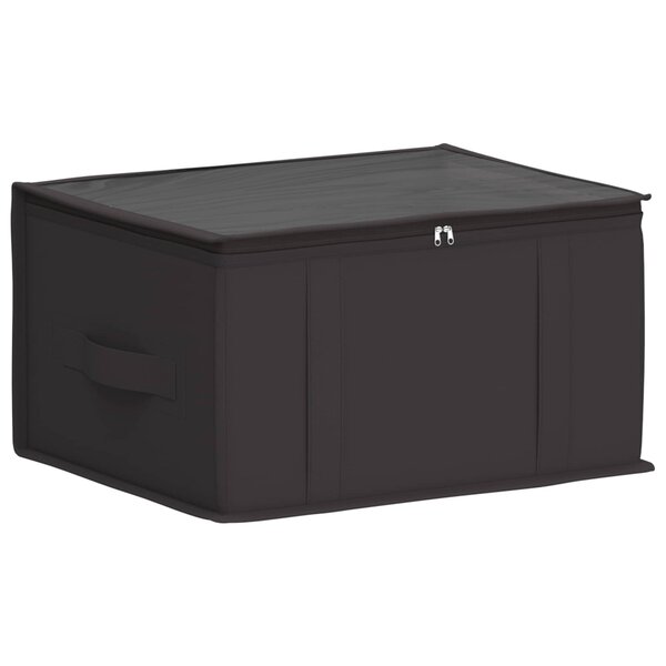 vidaXL Boîte de rangement avec fenêtre transparente Anthracite