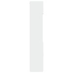 vidaXL Armoire de rangement blanc 80x42 5x225 cm bois d'ingénierie