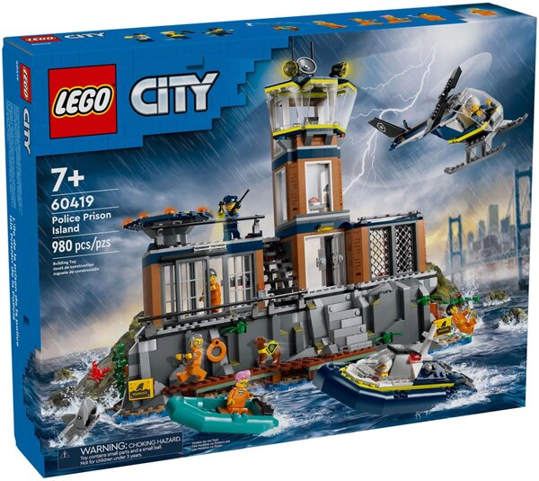 LEGO City - Prison de la Police en Haute Mer - Set 60419 pour Aventures Épiques