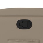 vidaXL Fauteuil inclinable Cappuccino Similicuir