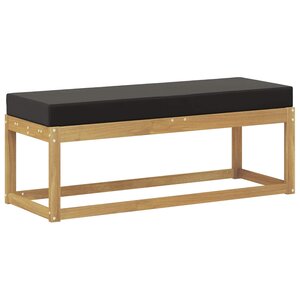 vidaXL Banc de Jardin Bois d'Acacia Massif Blanc