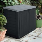 Keter Armoire de stockage de jardin Store It OutMax Anthracite et gris