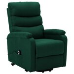 vidaXL Fauteuil Vert foncé Tissu