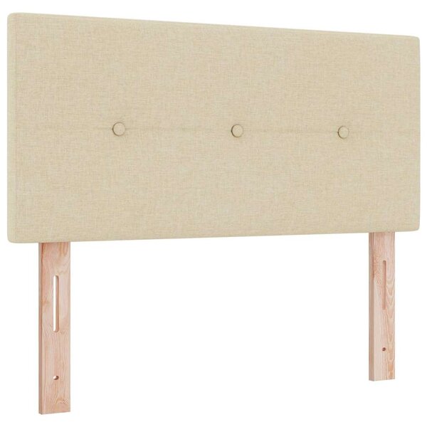vidaXL Tête de lit avec tête de lit Crème 80 cm Cuir synthétique