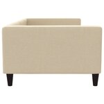 vidaXL Lit de repos crème 100x200 cm tissu