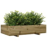 vidaXL Jardinière 110x60x26 5 cm bois de pin imprégné