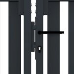 vidaXL Portail de clôture à double porte Acier 306x220 cm Anthracite
