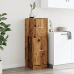 vidaXL Armoire d'apothicaire vieux bois 40x41x118 cm bois d'ingénierie