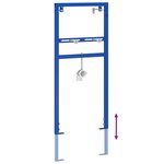 vidaXL Support mural de salle de bain Bleu 50 x 3 x 112 cm