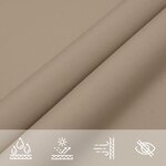 vidaXL Voile de parasol tissu oxford triangulaire 3 6x3 6x3 6 m taupe