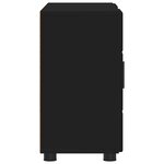 vidaXL Buffet FLORIN Noir 88 5 x 30 5 x 55 5 cm Bois d'ingénierie